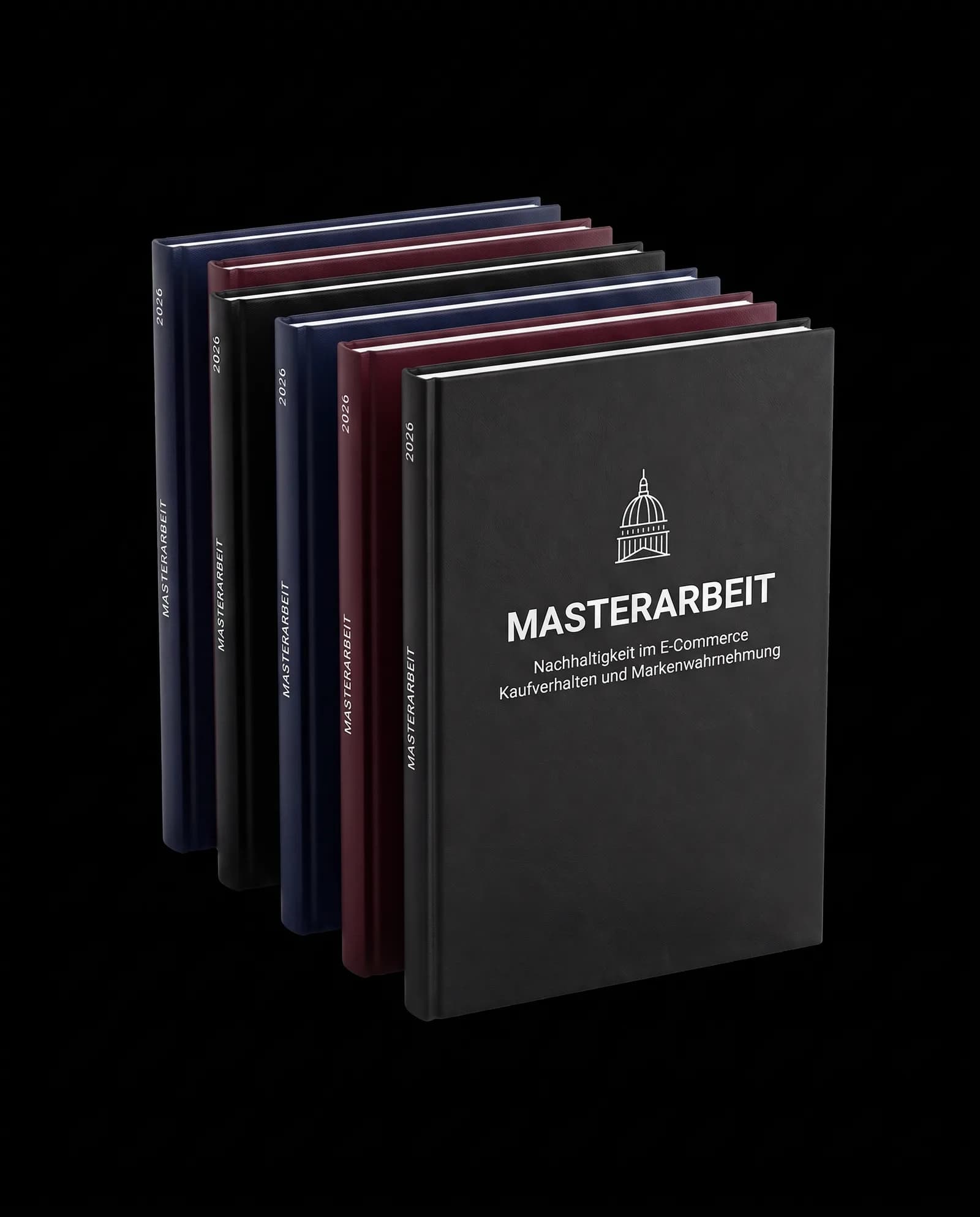 Masterarbeit im Hardcover mit Goldprägung bei aldruck in Gießen